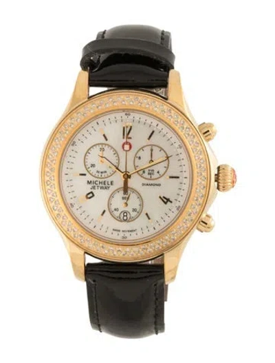 Pre-owned Michele Jetway Watch In Multi