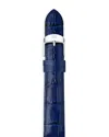 Michele Leather Watch Strap, 18mm In Navy