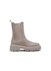 Michele Lopriore Women's London Beatles Boot In Leather Greige In Multi