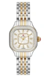 Michele Meggie Diamond Watch, 29mm In Gold/silver