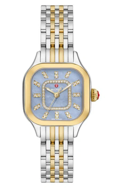 Michele Meggie Watch, 29mm X 29mm In Two Toned