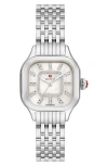 Michele Meggie Diamond Dial Two-tone Bracelet Watch, 29mm
