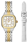 Michele Meggie Diamond Dial Watch Head Gift Set, 29mm