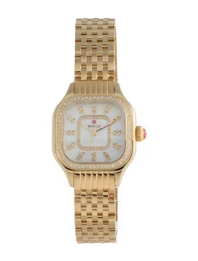 Pre-owned Michele Meggie Diamond Watch, 29mm In Multicolor