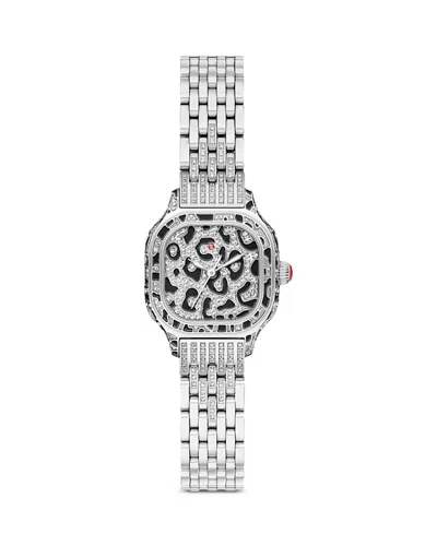 Michele Meggie Mini Watch, 25mm X 23mm In Multi