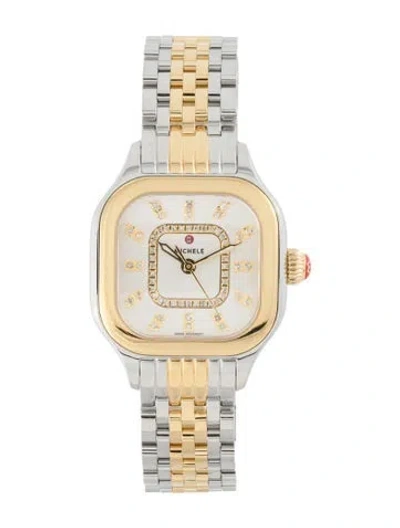 Pre-owned Michele Meggie Watch, 29mm In Multicolor