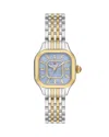Michele Meggie Watch, 29mm X 29mm In Blue/two-tone
