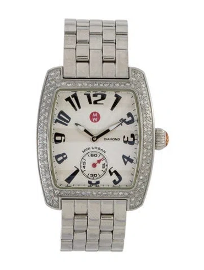 Pre-owned Michele Mini Urban Watch, 29mm In Multi