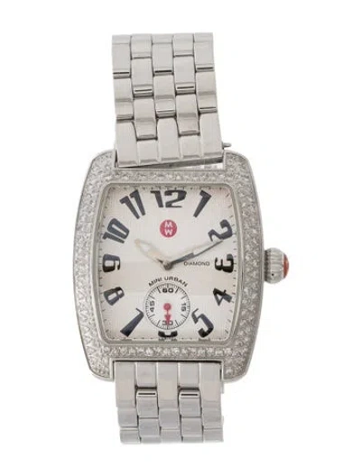 Pre-owned Michele Mini Urban Watch, 29mm In Multi