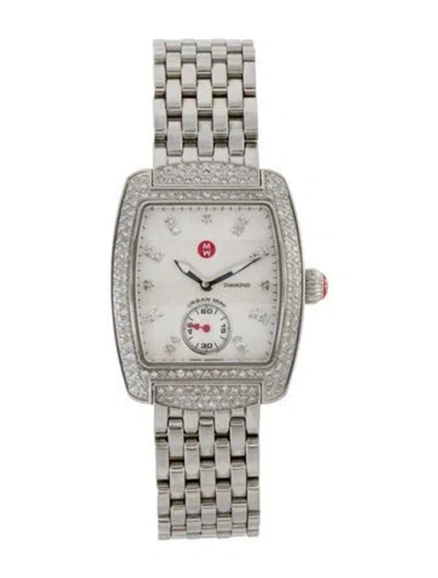 Pre-owned Michele Mini Urban Watch, 29mm In Multi