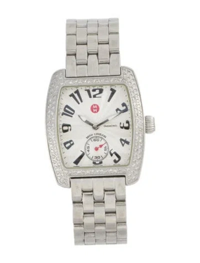 Pre-owned Michele Mini Urban Watch, 29mm In Multi