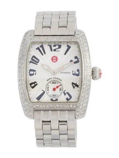 Pre-owned Michele Mini Urban Watch, 29mm In Multi