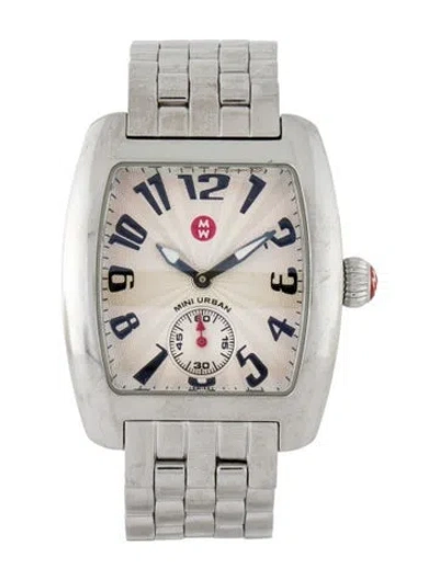 Pre-owned Michele Mini Urban Watch, 29mm In Multi