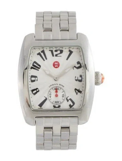 Pre-owned Michele Mini Urban Watch, 29mm In Multicolor