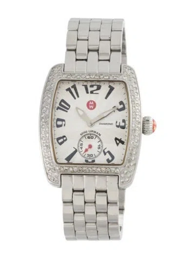 Pre-owned Michele Mini Urban Watch, 29mm In Multicolor