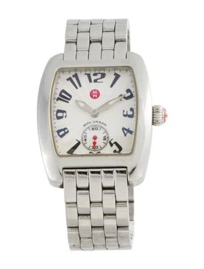 Pre-owned Michele Mini Urban Watch, 29mm In Multicolor