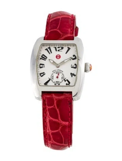 Pre-owned Michele Mini Urban Watch In Multicolor