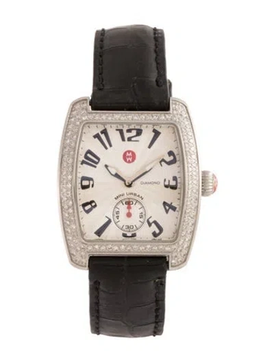 Pre-owned Michele Mini Urban Watch In Multicolor