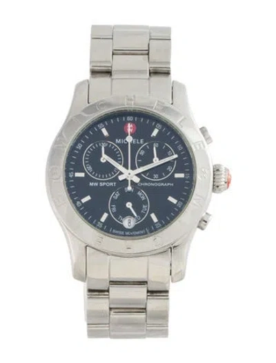 Pre-owned Michele Mw Sport Watch, 36mm In Multicolor