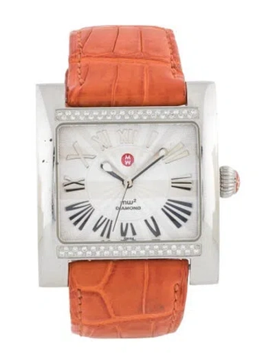 Pre-owned Michele Mw2 Watch In Multicolor
