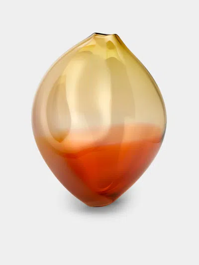 Michele Oberdieck Antique Spring Hand-blown Glass Vase (12in/30cm) In Multi
