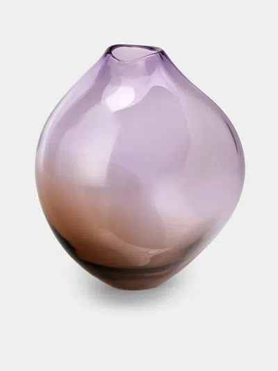 Michele Oberdieck Pomello Hand-blown Vase (9in/22.5cm) In Purple