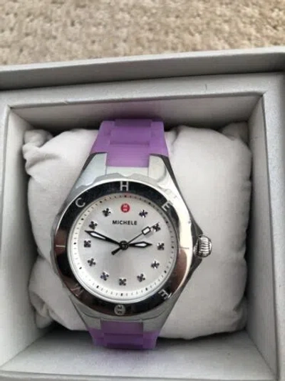 Pre-owned Michele (on Sale)  Jelly Bean Small Face Mww12p000009 Watch