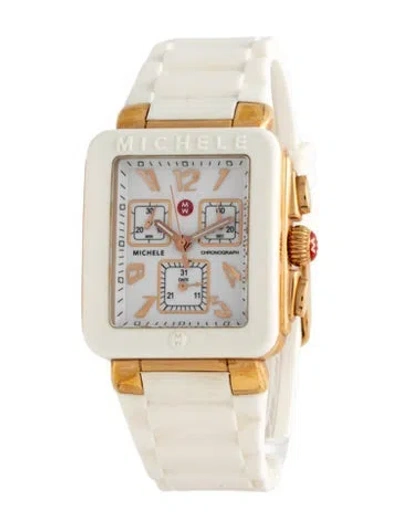 Pre-owned Michele Park Jelly Bean Watch In Multicolor