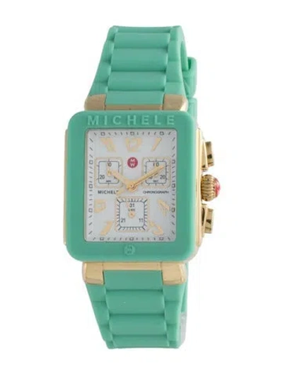 Pre-owned Michele Park Jelly Bean Watch In Multicolor