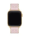Michele Peony Pearlized Silicone Band For Apple Watch, 38/40/41mm And 42/44/45/49mm In Pink