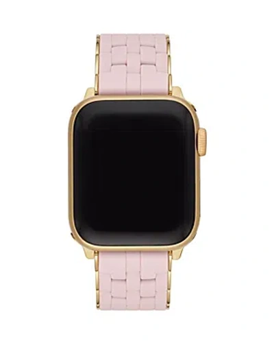 Michele Peony Pearlized Silicone Band For Apple Watch, 38/40/41mm And 42/44/45/49mm In Pink