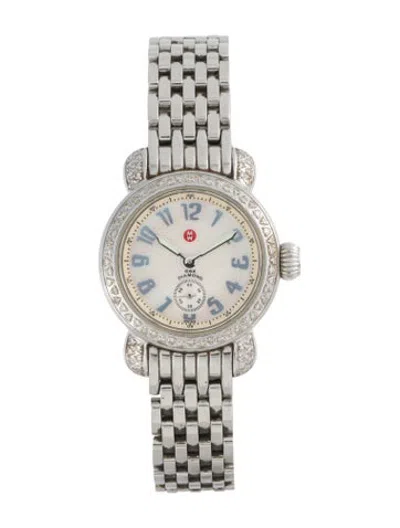 Pre-owned Michele Petite Csx Watch, 26mm In Multicolor