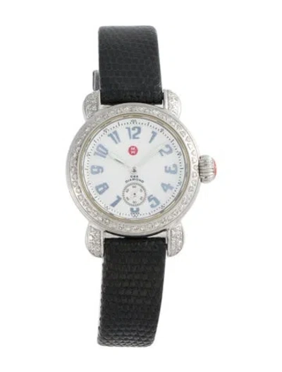Pre-owned Michele Petite Csx Watch In Multi