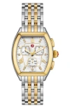 Michele Releve Diamond Two-tone Bracelet Watch, 45mm In 2t Silver/gold