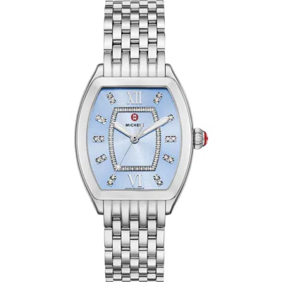 Michele Releve Mid Diamond Two-tone Bracelet Watch, 40mm In Multi