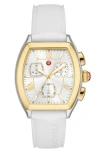 Michele Relevé Sport Chronograph Silicone Strap Watch, 31mm