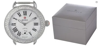 Pre-owned Michele Serein 12 Petite Diamond Watch Head Swiss Quartz Mw21e01a1025 $1595