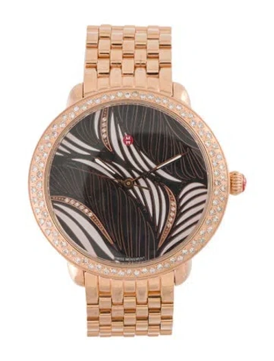 Pre-owned Michele Serein Watch, 36mm In Multi