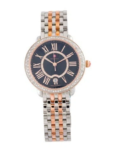 Pre-owned Michele Serein Watch, 36mm In Multi
