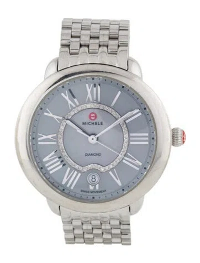 Pre-owned Michele Serein Watch, 36mm In Multi