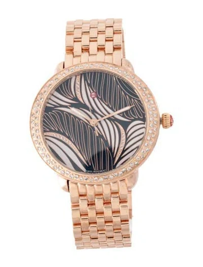 Pre-owned Michele Serein Watch, 36mm In Multi