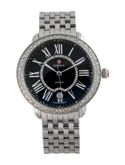 Pre-owned Michele Serein Watch, 36mm In Multi