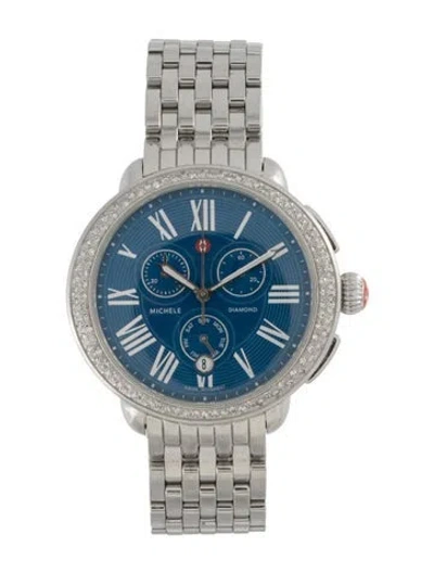 Pre-owned Michele Serein Watch, 41mm In Multicolor