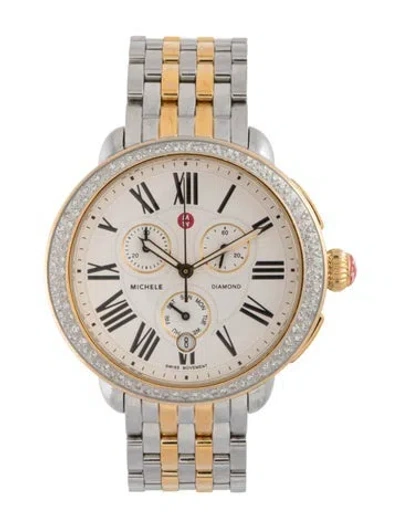 Pre-owned Michele Serein Watch, 41mm In Multicolor