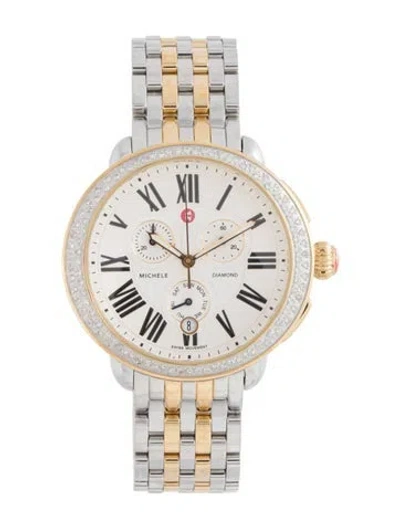 Pre-owned Michele Serein Watch, 41mm In Multicolor