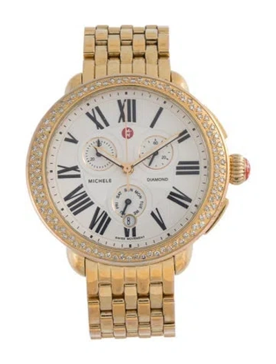 Pre-owned Michele Serein Watch, 41mm In Multicolor