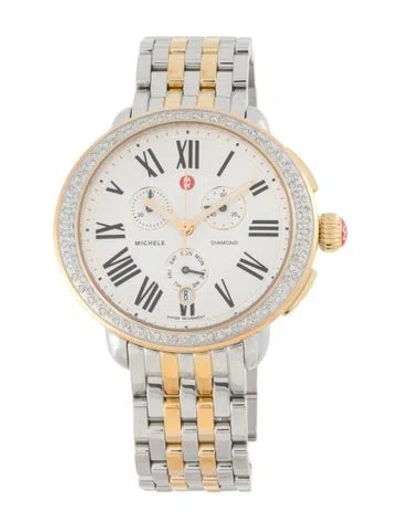 Pre-owned Michele Serein Watch, 41mm In Multicolor