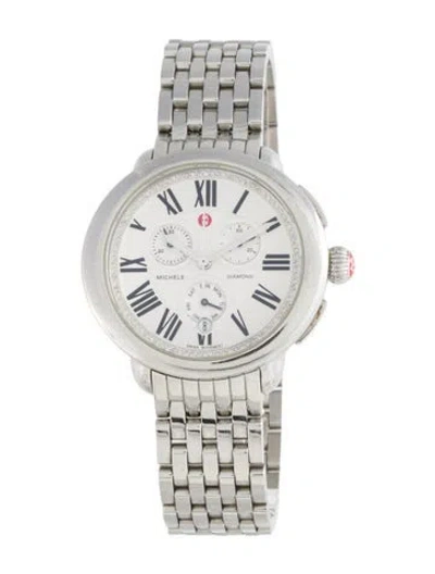 Pre-owned Michele Serein Watch, 41mm In Multicolor