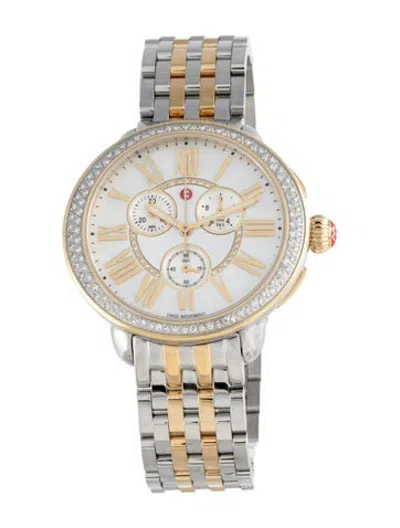 Pre-owned Michele Serein Watch, 41mm In Multicolor