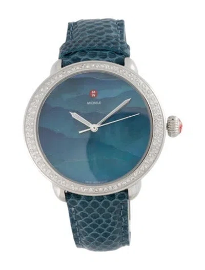 Pre-owned Michele Serein Watch In Multi